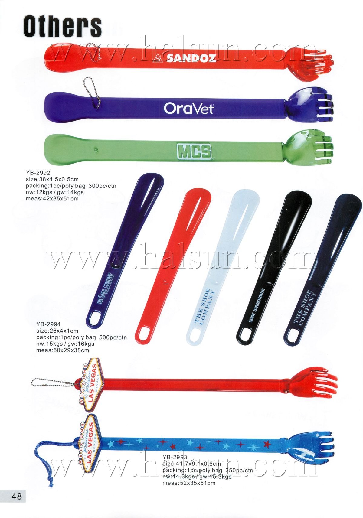 Back Scratcher & Shoe Horn,YB-2992,YB-2994,YB-2993