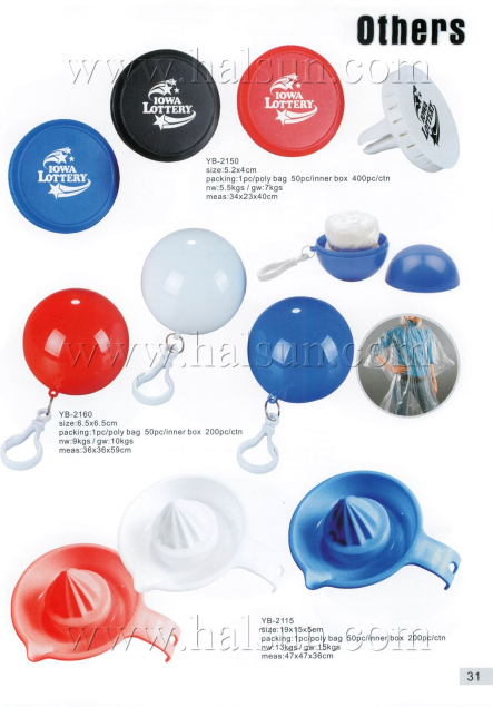 Logo Items,Ball Raincoat,YB-2150,YB-2160,YB-2115