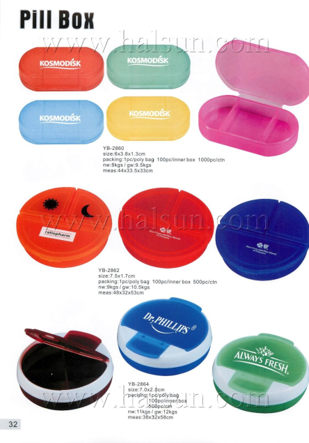 Logo Pill Boxes,Rotating Pill Organizer,YB-2860,YB-2862,YB-2864