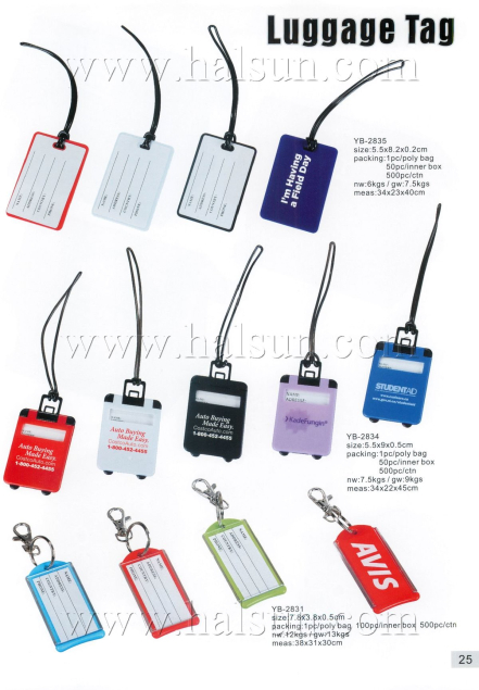 Plastic Custom Luggage Tag,Travelling bag shape tags,YB-2836,YB-2834,YB-2831