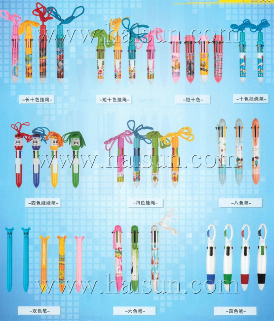 10 color pens, 4 color pens,6 color pens, 8 color pens,lanyard 4 color pens,,Promotional Ballpoint Pens_2014_09_21_15_18_30