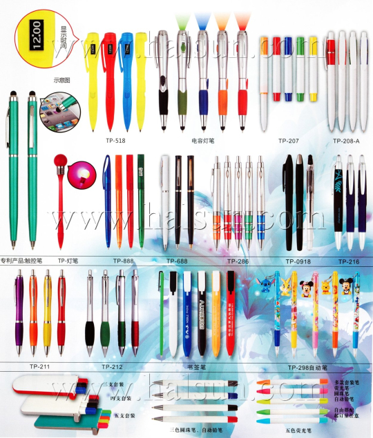 Bookmark Pens,Cartoon pens,5 in 1 combo penset,stylus flashlight pens,2015_08_07_17_34_32