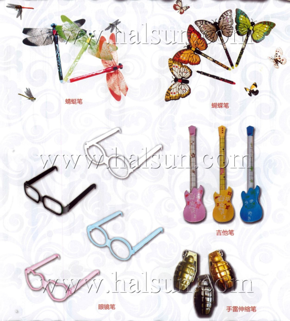 Butterfly pens,Dragonfly Pens,Glasses Pens,Guitar Pens,Grenade Pens,Ball Pens_2014_09_21_15_06_14