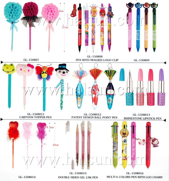 Flower pens,cartoon pens,globe pens,valentine pens,2015_08_07_17_24_11