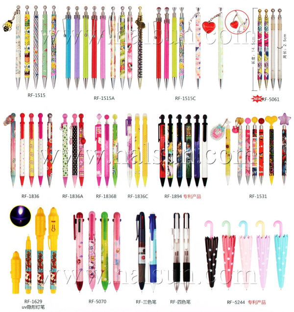 Slim barrel printed ball pens,umbrella pens,2015_08_07_17_36_58