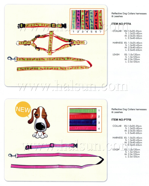 Dog Collars,Harnesses,Dog Leashes, set,PTFA