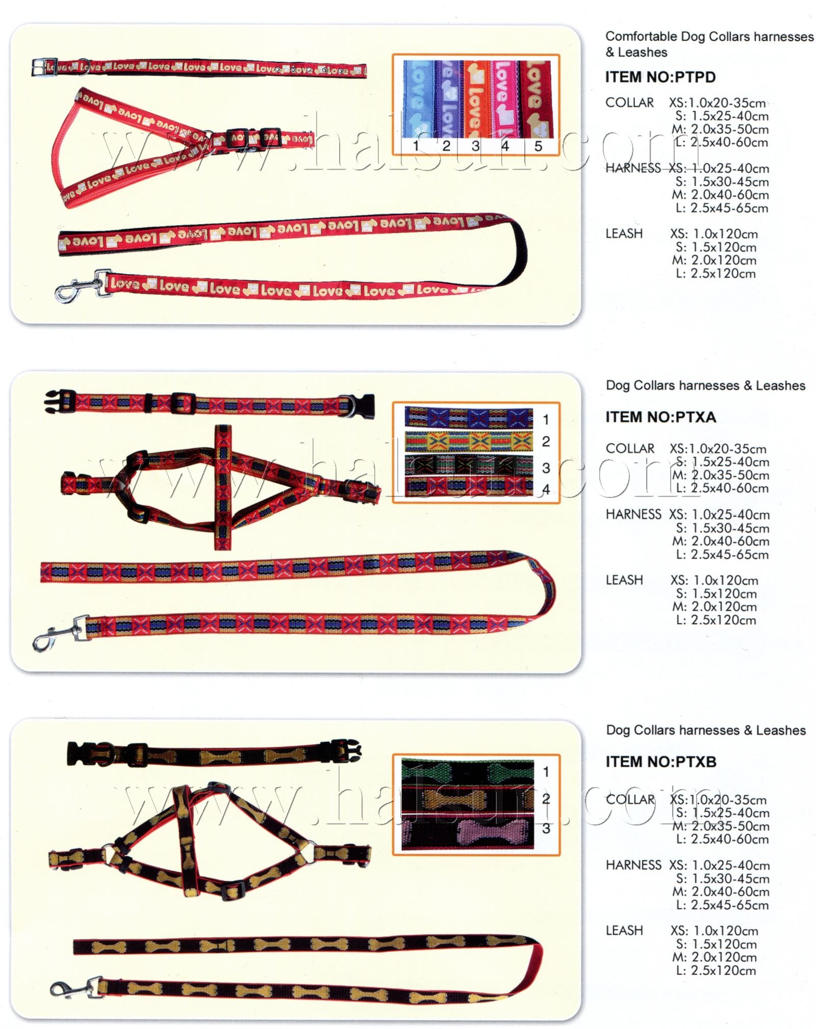 Dog Collars,dog Harnesses,dog Leashes,,PTXA