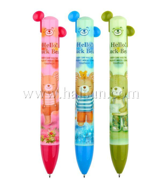 2 in one pen_multi color pens_2 color pens_2 color pen with ears_Promotional Ballpoint Pens_Custom Pens_HSHCSN0039