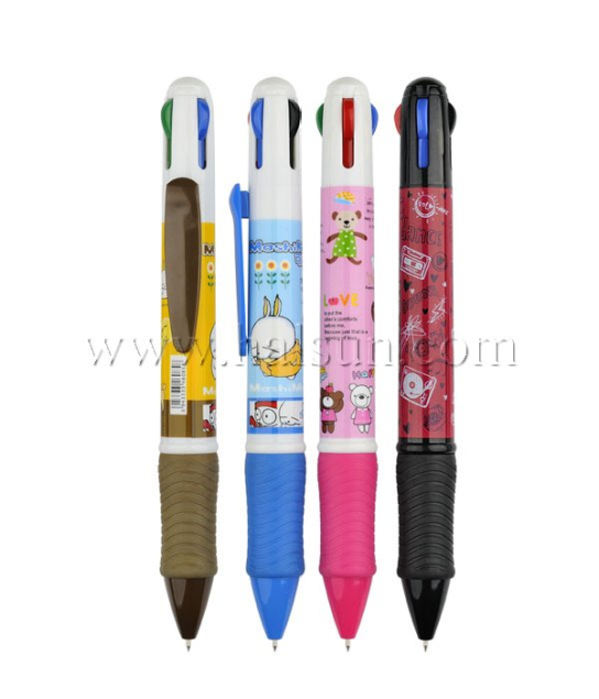 4 in 1 multi color pens_4 color pens_multi color pens_blue red black green pens__Promotional Ballpoint Pens_Custom Pens_HSHC