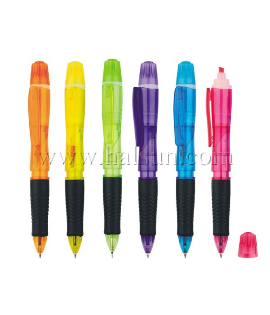 4 in one pens_3 ballpint pens _ highlighter_multi function pens_Promotional Ballpoint Pens_Custom Pens_HSHCSN0208