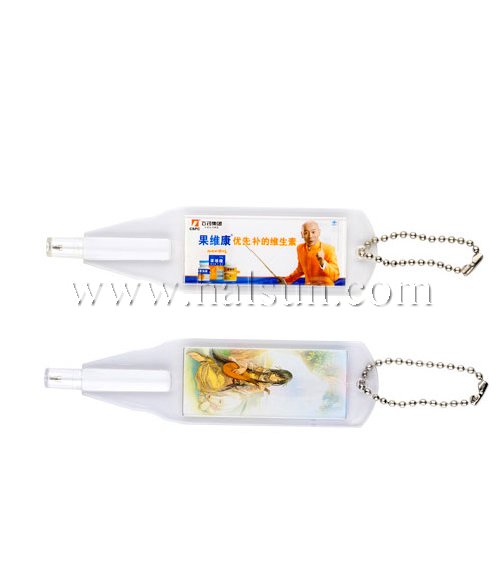 Bookmark pens with key chains_bead key chainLeaf Pens_Promotional Ballpoint Pens_Custom Pens_HSHCSN0245