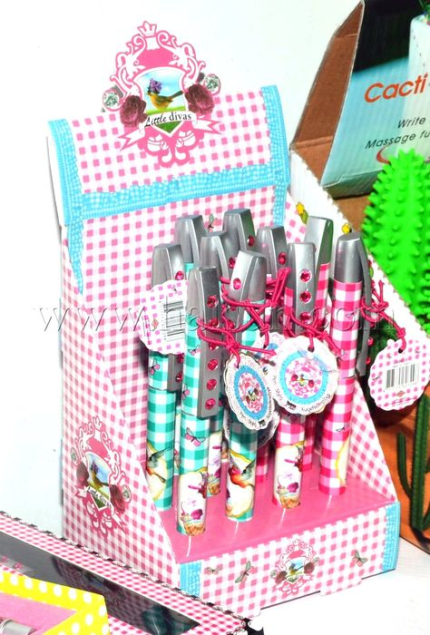 Diamond Pens_6 jewel pens_gen pens_printed pens in display box_HSPXH