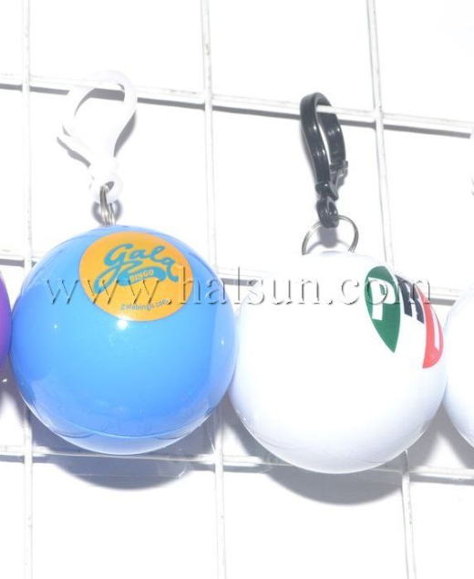 Disposable Raincoats in Promotional balls_ Logo Gifts