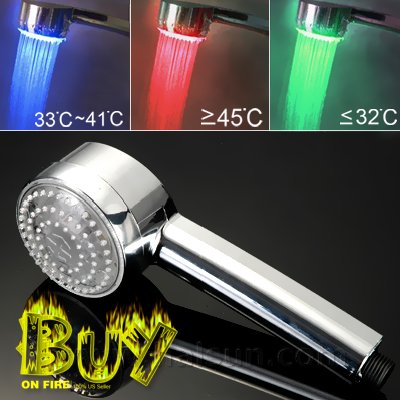 LED Shower Lights_ Temperature Controlled 3 color Changing_HSLSL068-01