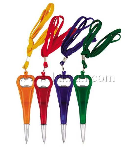 Lanyard bottle opener pens_bottle opener pens_multi function pens_Promotional Ballpoint Pens_Custom Pens_HSHCSN0184
