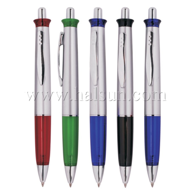 Metal Clip Plastic Barrel Ball Pens_ HSCJ1036A