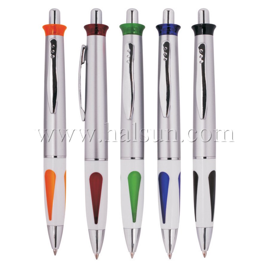 Metal Clip Plastic Barrel Ball Pens_ HSCJ1037A Metal Clip Plastic Barrel Ball Pens_ HSCJ1037A