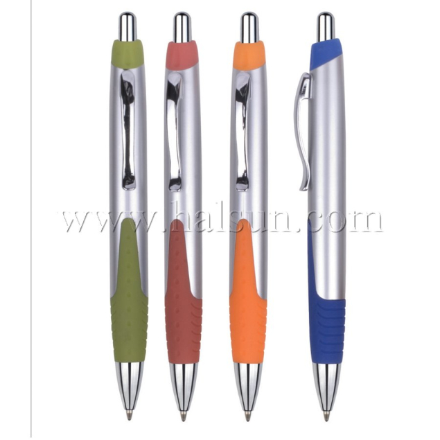 Metal Clip Plastic Barrel Ball Pens_ HSCJ1046A