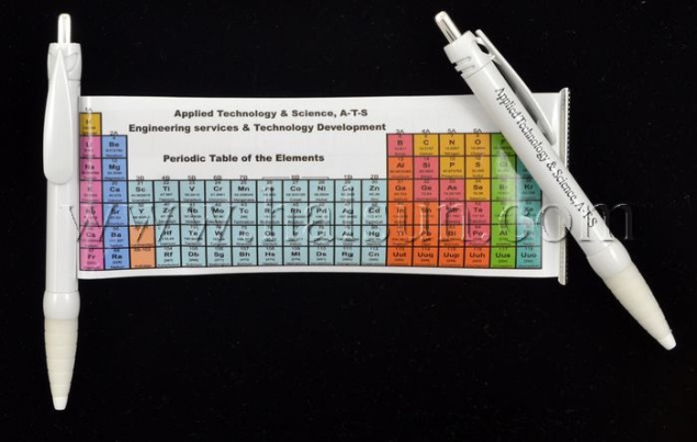 Pen with Pull out Periodic Table