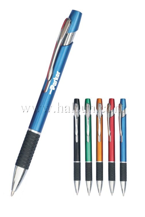 Promotional Ball Pens_HSBFA5276C_Metallic Paint barrel_ black Aluminum grip Promotional Ball Pens_HSBFA5276C_Metallic Paint barrel_ black Aluminum grip