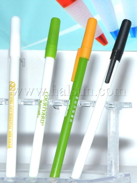 Simple slim BIC pens_logo pens_cheap promotional pens with cap_HSPXH