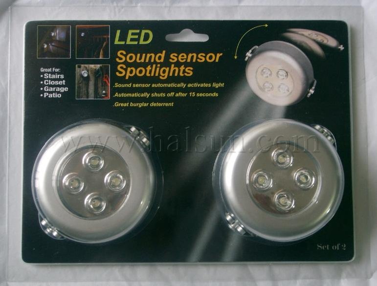Sound Sensor Spotlights 2-Pack
