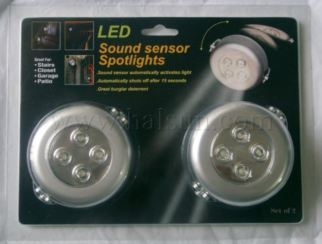 Sound Sensor Spotlights 2-Pack