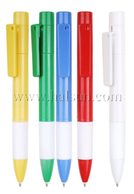 Sturdy Solid Ball Pens with white grip_HSBPA6078A