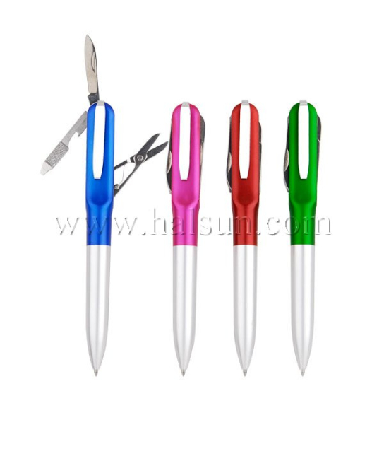 Swiss army knife pen_ballpoint pens_scissors_knife_bottle opener_nail file__Promotional Ballpoint Pens_Custom Pens_HSHCSN016