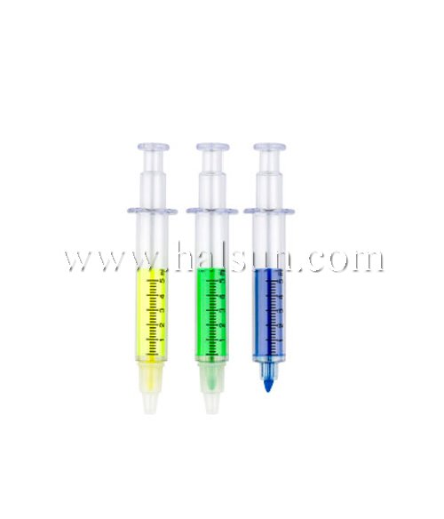 Syringe Highlighter_ Fluorescent Injector Pens__Promotional Ballpoint Pens_Custom Pens_HSHCSN0218