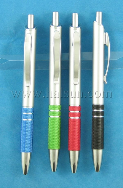 cross grain aluminum grip ball pen _HSAJH718-2