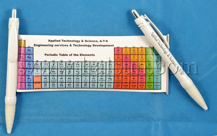 customize pull out Periodic Table pen