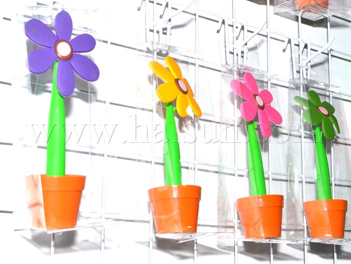 flower pen in sigle PVC display hunging box