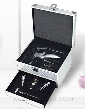 Wine Opener Gift Set-Corkscrew-HSWO8228A-BOX_Aluminum Box