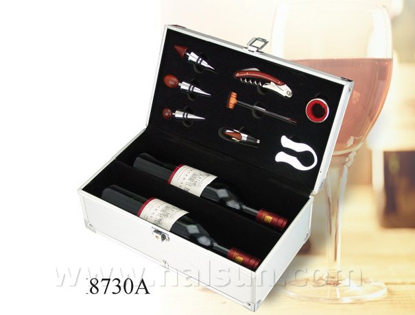Wine Opener Gift Set-Corkscrew-HSWO8730A-BOX_Aluminum Box