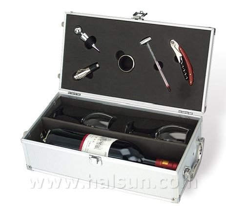 Wine Opener Gift Set-Corkscrew-HSWO8731_Aluminum Box