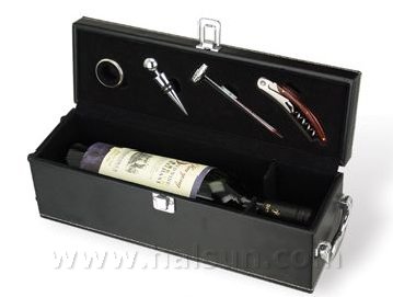 Wine Opener in Leather Gift Box_Wine Opener Gift Set-Corkscrew-HSWO8635-BOX_Leather Box