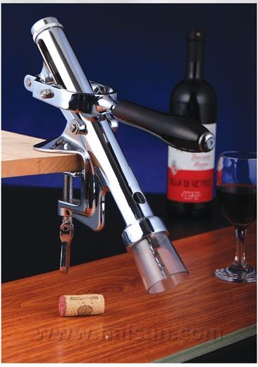 table mounted corkscrew set