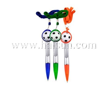 lanyard football pens_mini football pens with rope_neck pens__Promotional Ballpoint Pens_Custom Pens_HSHCSN0127