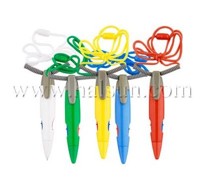 oxhorn pens with rope_2 color oxhorn pens_Promotional Ballpoint Pens_Custom Pens_HSHCSN0155