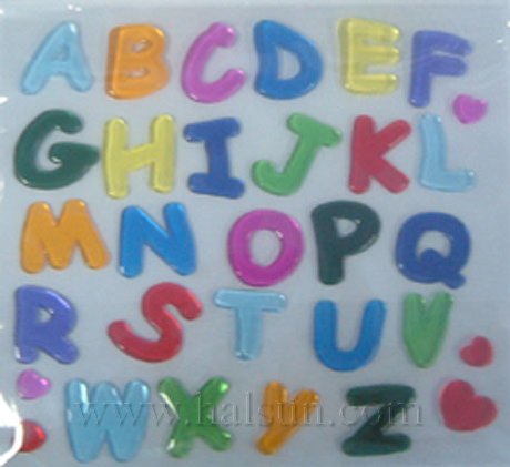 Alphabet Gel Stickers_ AlphabetGel Window Stickers_HSCG9014