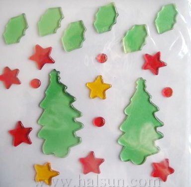 Christmas Gel Stickers_ Christmas Gel Window Stickers_ HSGWSB06