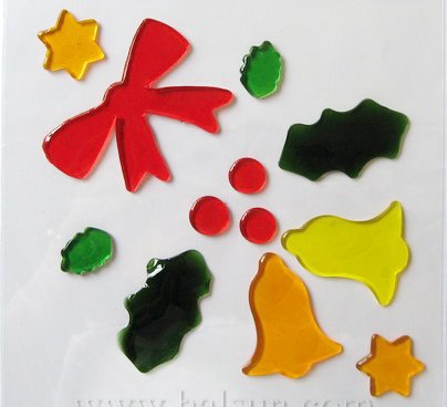 Christmas Gel Stickers_ Christmas Gel Window Stickers_ HSGWSB10