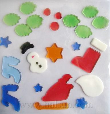 Christmas Gel Stickers_ Christmas Gel Window Stickers_ HSGWSB14