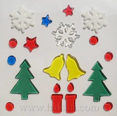 Christmas Gel Stickers_ Christmas Gel Window Stickers_ HSGWSB45