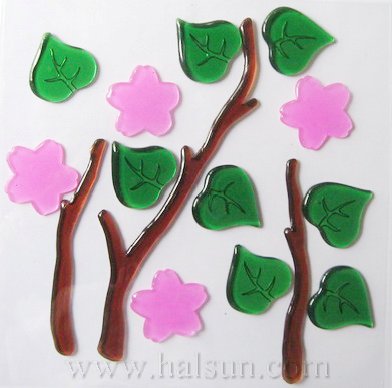 Tree Gel Stickers_ Tree Gel Window Stickers_ HSGWSB96