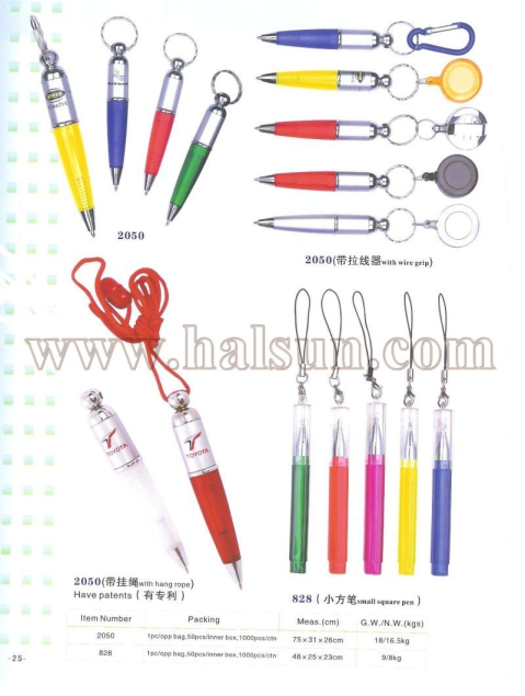HSRS2050_HSRS2050E_HSRS2050L_HS828_ mini pens with retractable reel_lanyard pens_ 