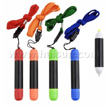 dual tip pens_highlighter ball pens_ lanyard  pens_HSQFH991
