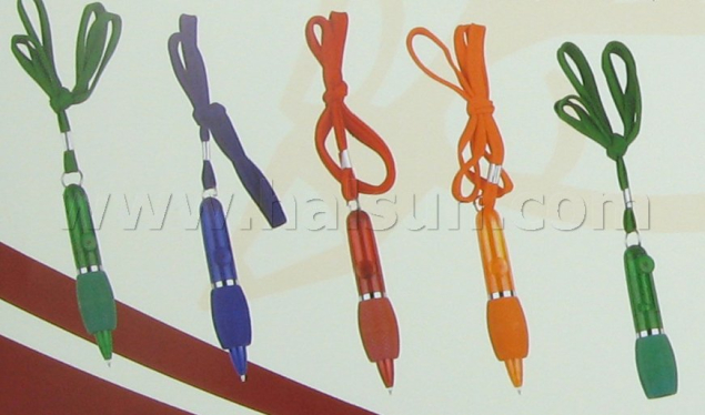 Mini retractable pen_ lanyard pen_ Plastic Pens HSBG315B