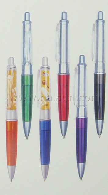 Plastic Pens_ HSRS1020_dual barrel pen_ silver inside barrel